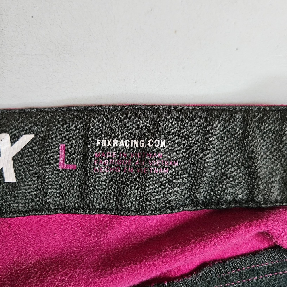 Fox Racing Ripley MTB Shorts Womens Large Pink Gray Mountain Bike 18486 - Picture 9 of 13
